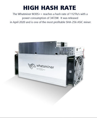 Input HDMI 3472W Asic Whatsminer M30S+ BTC Penambang Bitcoin